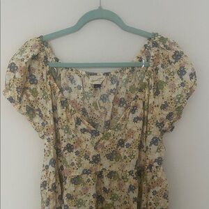 XL Universal Thread Floral Puff Sleeve Dress